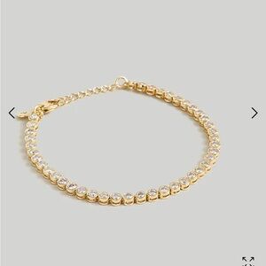 Madewell the tennis collection bezel set crystal bracelet
